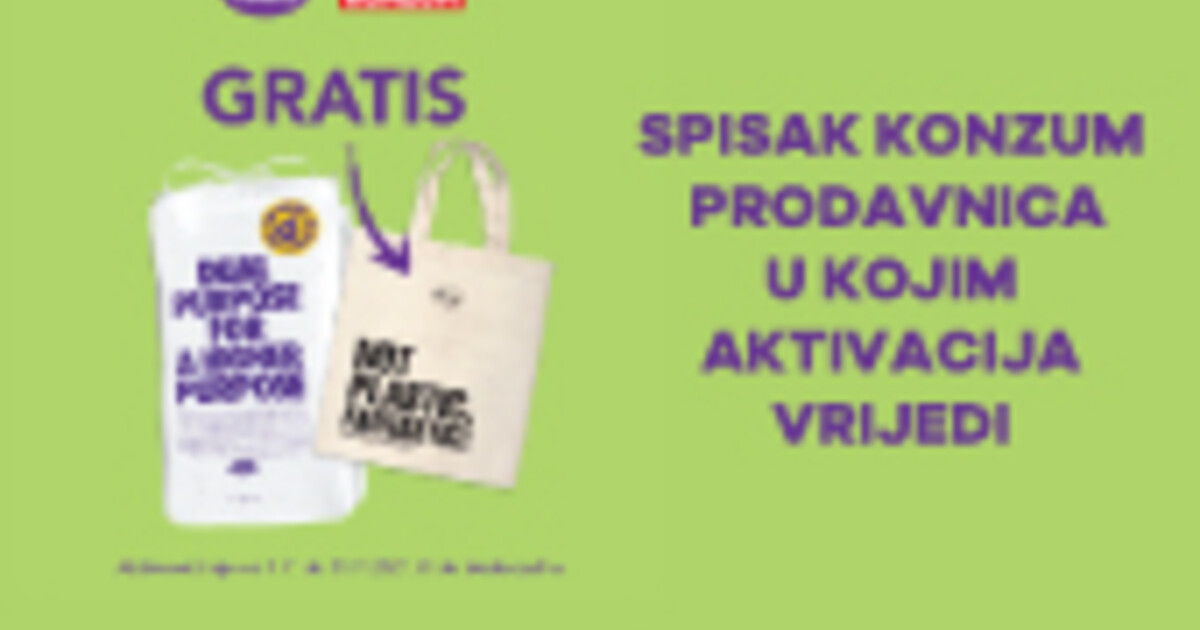 Violeta Dual Purpose gratis platneni ceker - spisak prodavnica