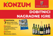 Dobitnici nagradne igre Konzum i Vina Zadro