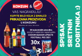 Konzum i Sinalco VAS NAGRAĐUJU!  - Spisak dobitnika