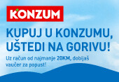 Kupovinom u Konzumu, štedite na Gazprom benzinskim pumpama!