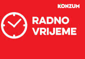 Obavještenje o izmjeni radnog vremena Konzum prodavnica