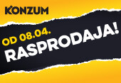 RASPRODAJA u odabranim KONZUM PRODAVNICAMA!