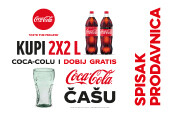 U Konzumu kupi 2x2l Coca Colu i dobij GRATIS čašu 