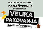 Velika pakovanja za još veću uštedu! 